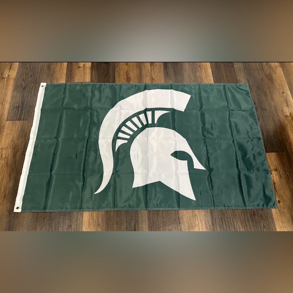 Michigan State Spartans Flag new in package 3 by 5 feet banner sign Double Sided